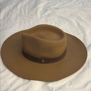 Rag & Bone Tan Fedora Hat